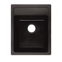 Chiuveta compozit Inter Ceramic finisaj granit negru 40x50 cm
