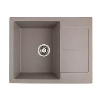 Chiuveta compozit Inter Ceramic finisaj granit nisip 62x50 cm cu picurator