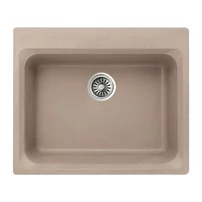 Chiuveta compozit Inter Ceramic finisaj granit nisip 62x52cm fara picurator