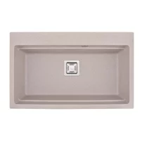 Chiuveta compozit Inter Ceramic finisaj granit nisip 78x48 cm