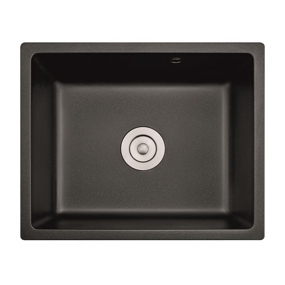 Chiuveta compozit Inter Ceramic finisaj negru granit 55x45 cm fara picurator