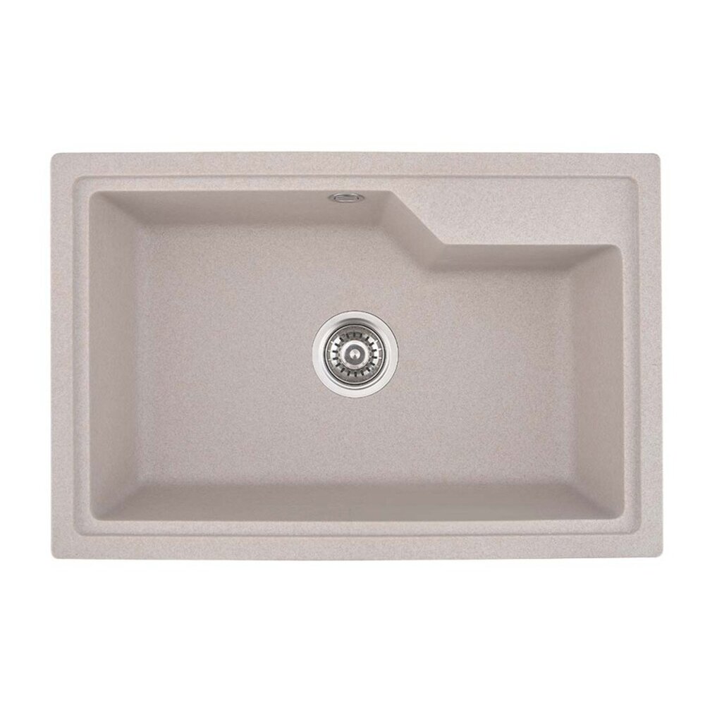 Chiuveta compozit Inter Ceramic finisaj nisip granit 68x45 cm fara picurator