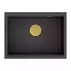 Chiuveta compozit sub blat Quadron Unique Clark negru - Auriu (Gold) 58x44 cm picture - 1