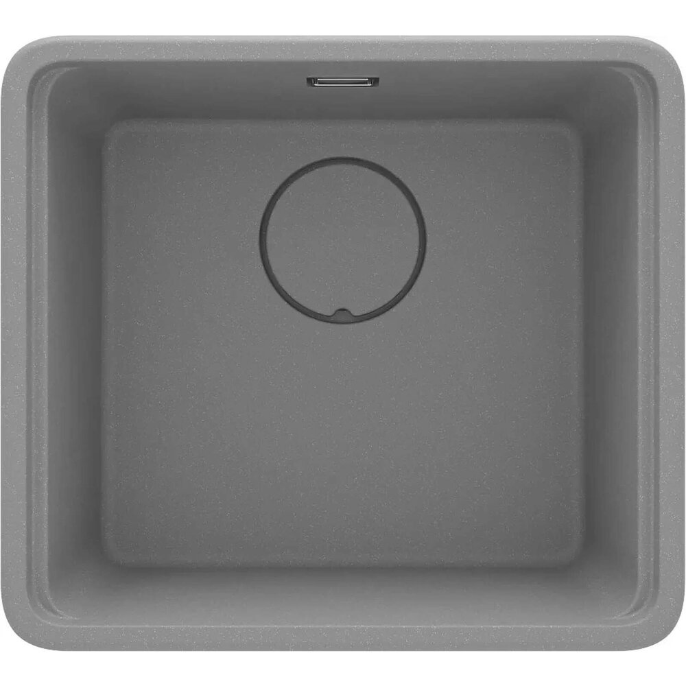 Chiuveta granit sub blat Deante Momi gri metalic 45x50 cm
