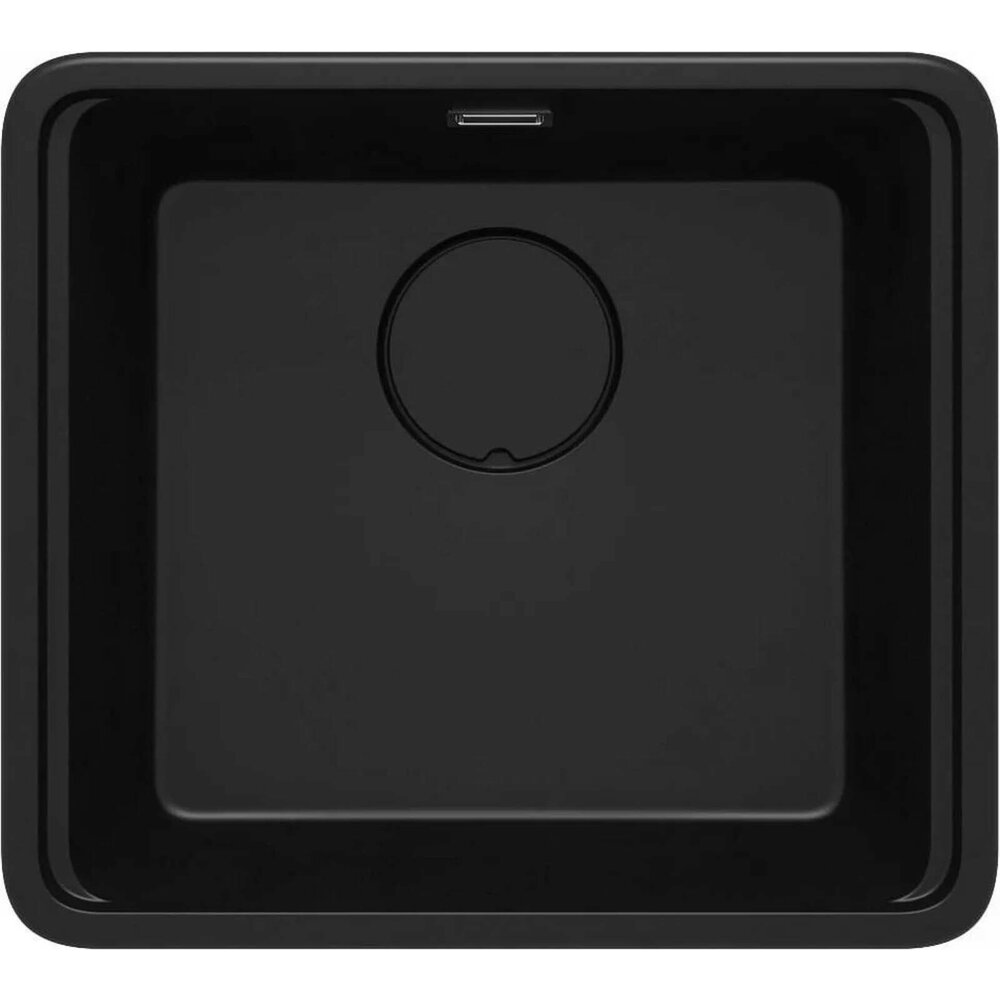 Chiuveta granit sub blat Deante Momi negru 45x50 cm