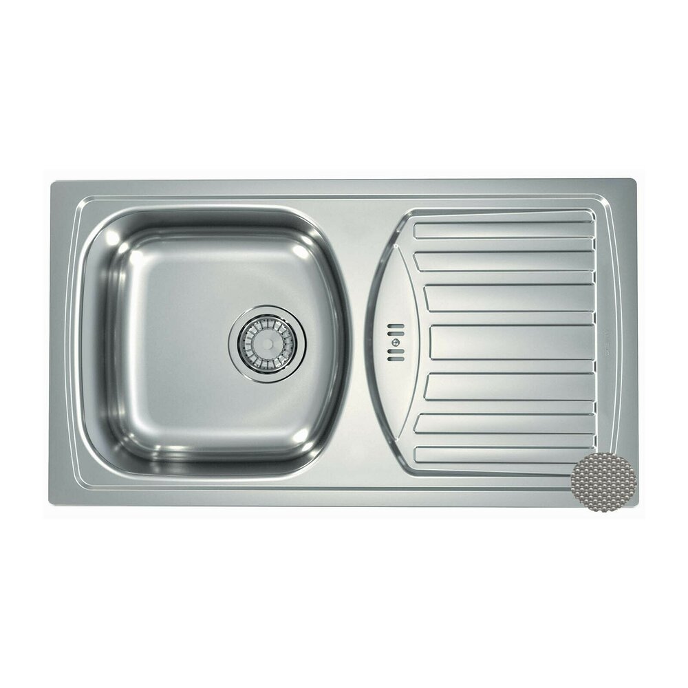 Chiuveta inox Alveus Basic 150 Satin 78x44 cm stanga