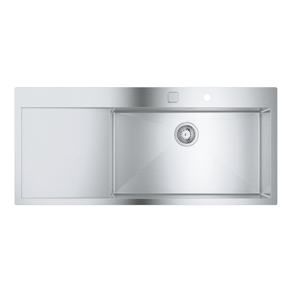 Chiuveta inox Grohe K1000 116x52.1 cm 1 cuva cu picurator orientare dreapta