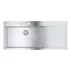 Chiuveta inox Grohe K1000 116x52.1 cm 1 cuva cu picurator orientare stanga picture - 1
