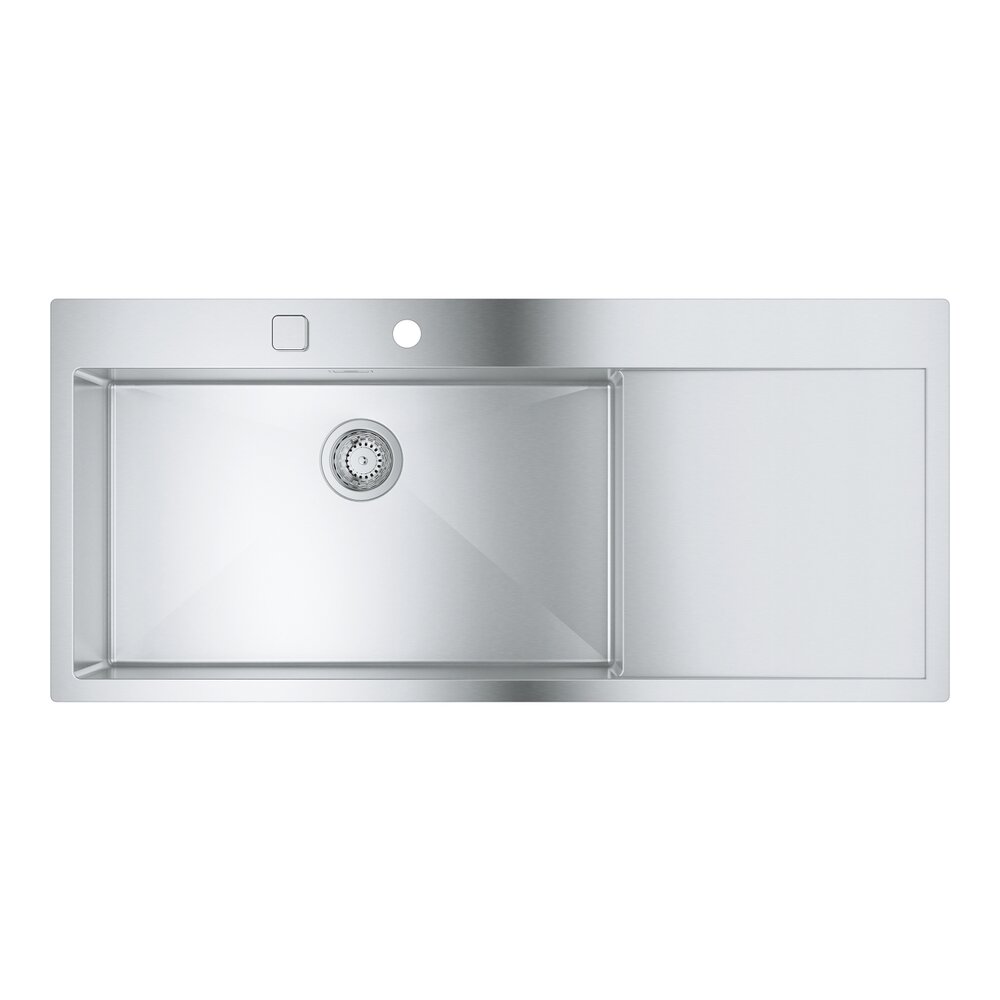 Chiuveta inox Grohe K1000 116x52.1 cm 1 cuva cu picurator orientare stanga