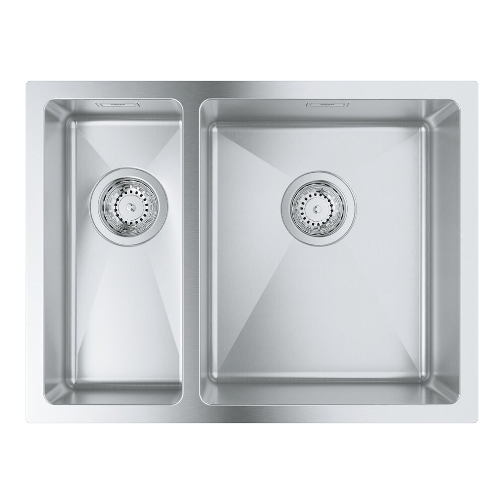 Chiuveta inox Grohe K700U 58.5x44.1 cm 2 cuve orientare dreapta