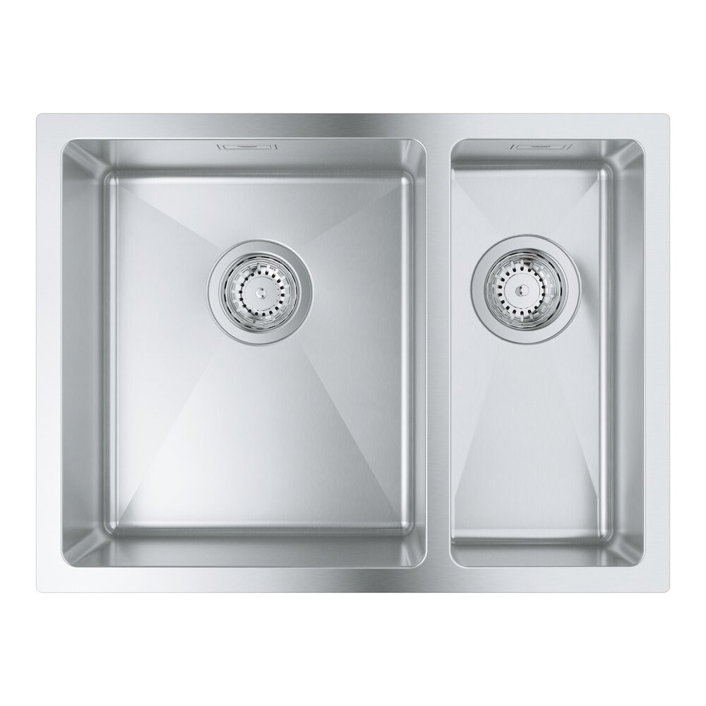 Chiuveta inox Grohe K700U 58.5x44.1 cm 2 cuve orientare stanga