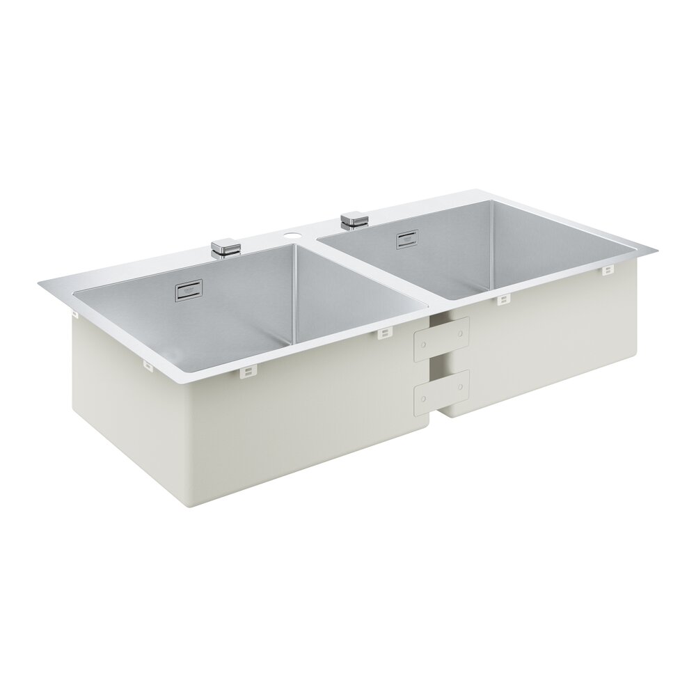 Chiuveta inox Grohe K800 102.4x56.2 cm 2 cuve
