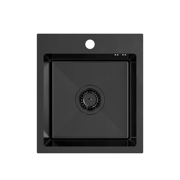 Chiuveta inox incastrata negru Quadron Luke 90 40x45 cm picture - 2