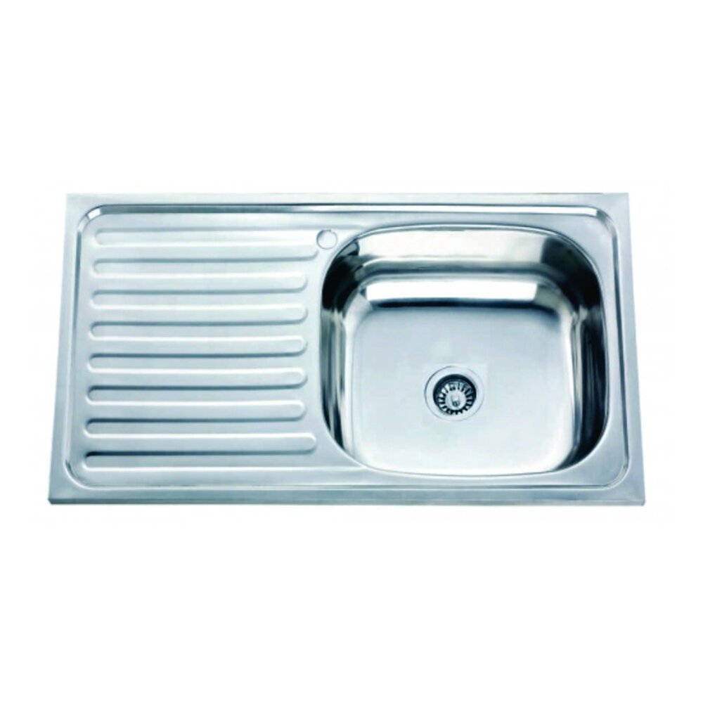 Chiuveta inox Inter Ceramic Alpaca cu o cuva cu picurator in stanga finisaj inox lucios 75×40 cm Bucatarie > Promoții > Noutati Inter Ceramic