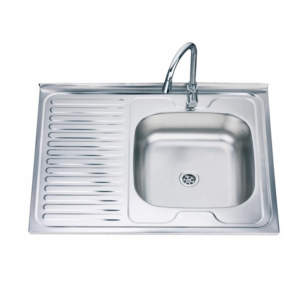 Chiuveta inox Inter Ceramic Alpaca cu o cuva si picurator stanga finisaj inox lucios 80×60 cm Bucatarie > Promoții > Noutati Inter Ceramic