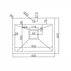Chiuveta inox Inter Ceramic cu o cuva fara picurator finisaj auriu satinat 50x42 cm picture - 3