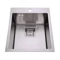 Chiuveta inox Inter Ceramic cu o cuva fara picurator finisaj inox satinat 42x50 cm
