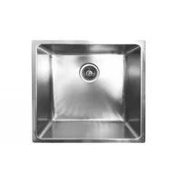 Chiuveta inox Inter Ceramic cu o cuva fara picurator finisaj inox satinat 44x44 cm