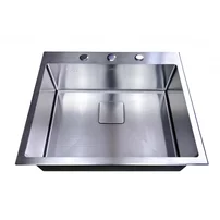 Chiuveta inox Inter Ceramic cu o cuva fara picurator finisaj inox satinat 60x50 cm