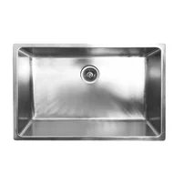 Chiuveta inox Inter Ceramic cu o cuva fara picurator finisaj inox satinat 74x44 cm