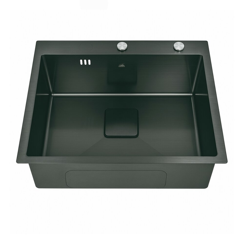 Chiuveta inox Inter Ceramic cu o cuva fara picurator finisaj negru satinat 50×42 cm Bucatarie > Promoții > Noutati Inter Ceramic