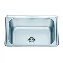 Chiuveta inox Inter Ceramic cu o cuva finisaj inox lucios 63.5x46.5 cm