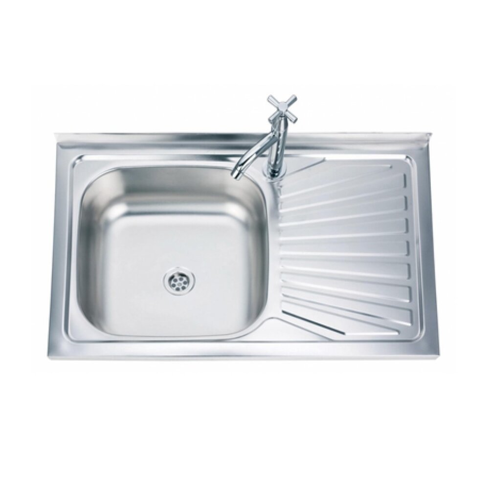 Chiuveta inox Inter Ceramic cu o cuva si picurator dreapta finisaj inox lucios 80×50 cm Bucatarie > Promoții > Noutati Inter Ceramic