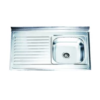 Chiuveta inox Inter Ceramic cu o cuva si picurator stanga finisaj inox lucios 100x60 cm
