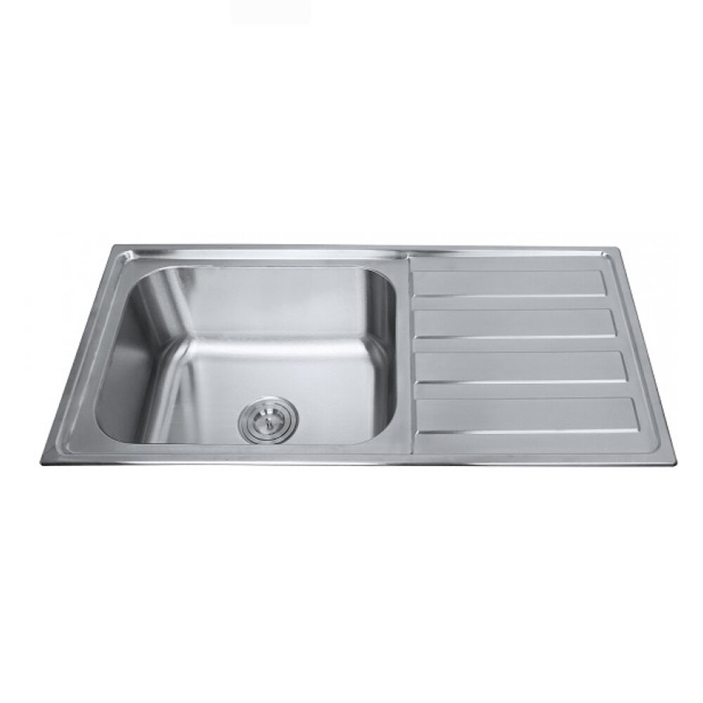 Chiuveta inox Inter Ceramic Tampico cu o cuva si picurator dreapta finisaj inox lucios 100×50 cm Bucatarie > Promoții > Noutati Inter Ceramic