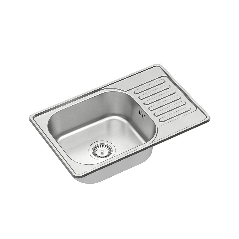 Chiuveta inox incastrata Quadron Pop Eddie 111 inox satinat 66x42 cm