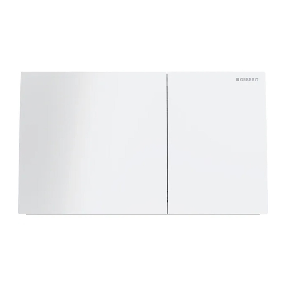 Clapeta de actionare Geberit Sigma70 sticla alba finisaj lucios