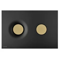 Clapeta de actionare negru/auriu mat Alcadrain Dot Dot