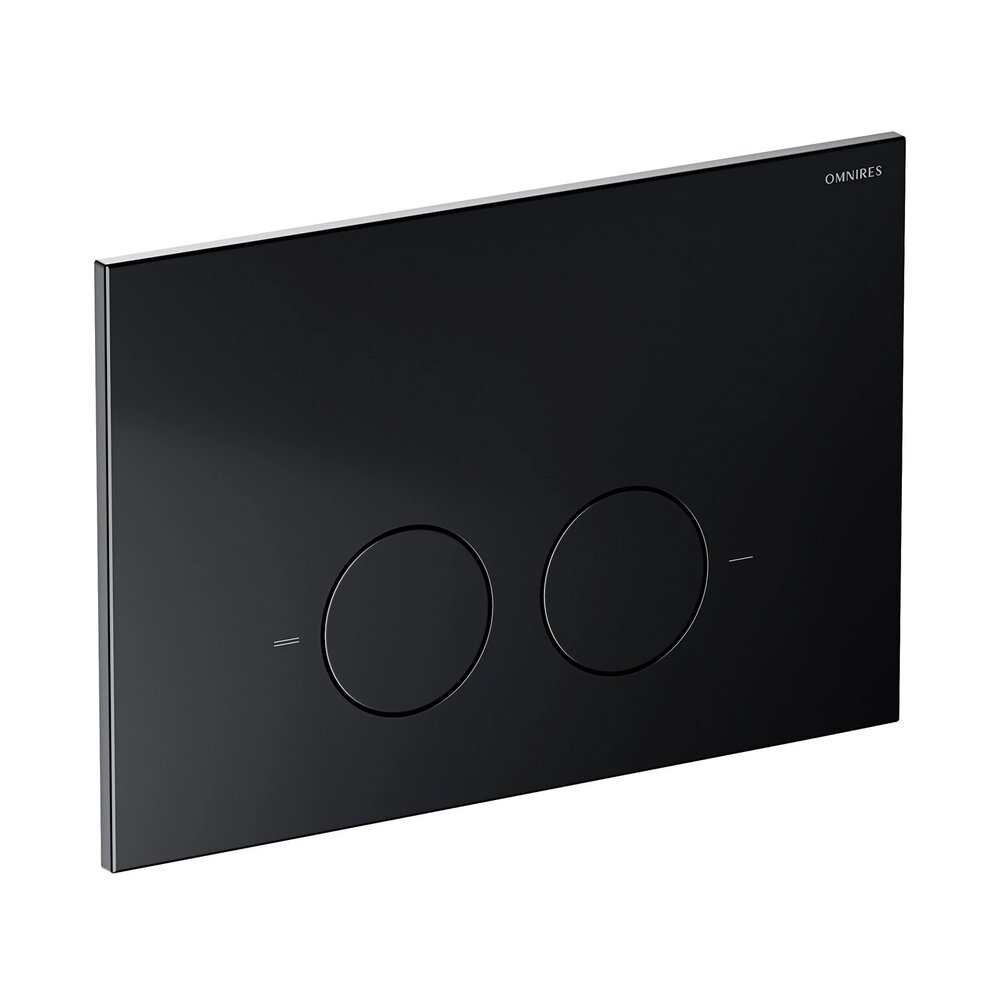 Clapeta de actionare Omnires Minimal finisaj negru mat