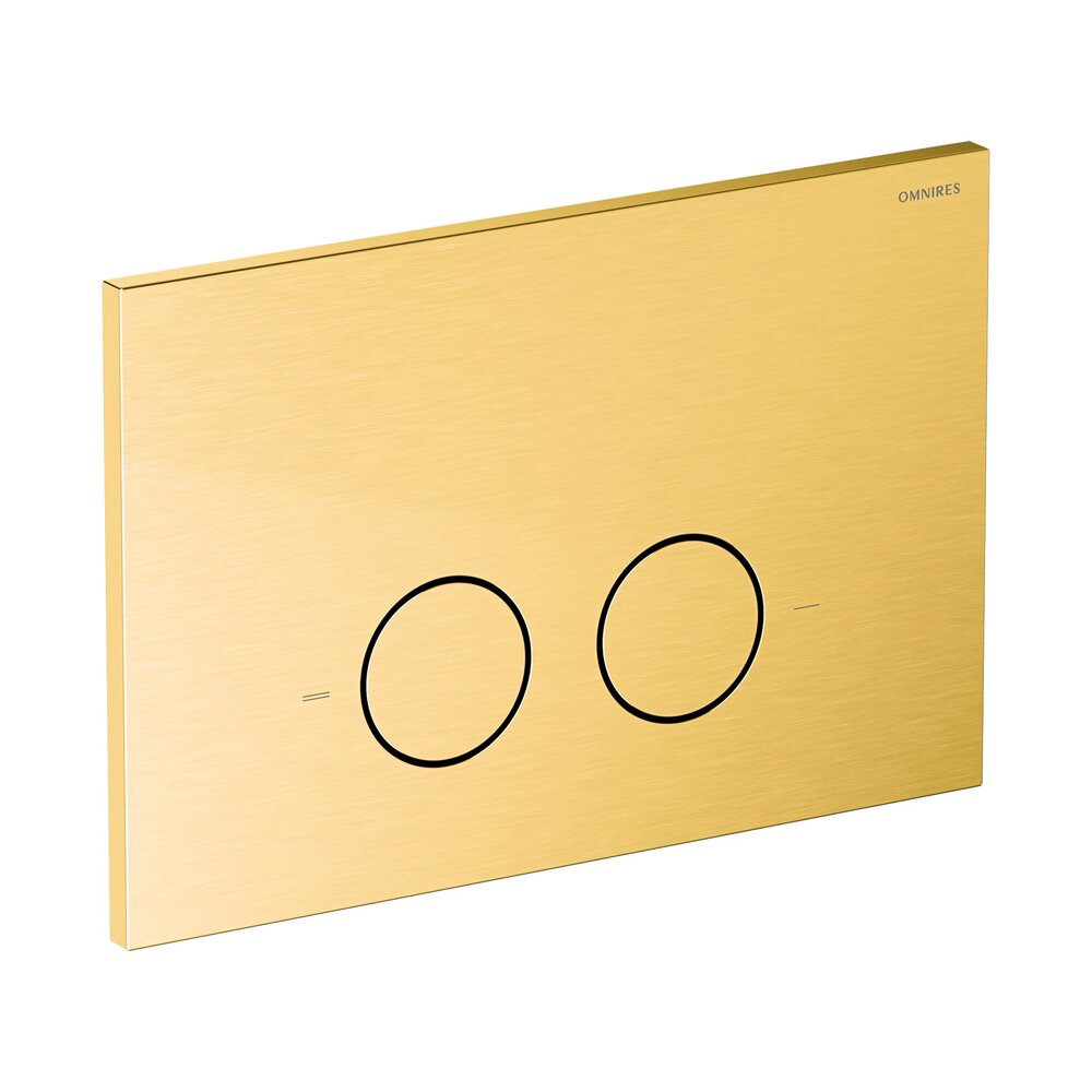 Clapeta de actionare Omnires Steel-R45 finisaj auriu periat