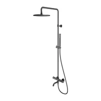Coloana de dus cu baterie cada Omnires Y termostatata finisaj grafit periat