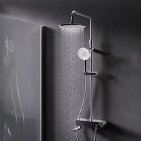 Coloana de dus cu baterie AM.PM X- Joy S termostatata finisaj crom lucios