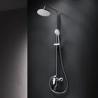 Coloana de dus cu baterie monocomanda AM.PM Play finisaj crom lucios