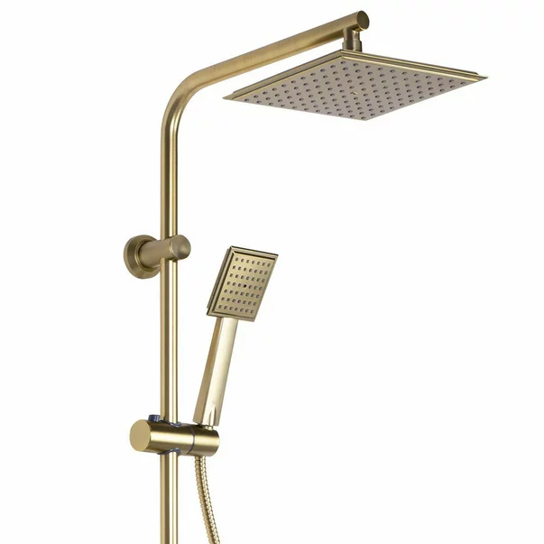 Coloana de dus cu baterie monocomanda auriu periat Rea Bravo picture - 7