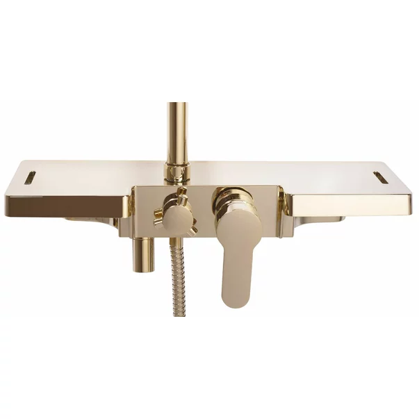 Coloana de dus cu baterie monocomanda auriu Rea Bravo picture - 2
