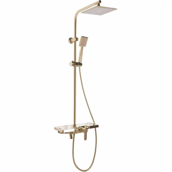 Coloana de dus cu baterie monocomanda auriu Rea Bravo picture - 3