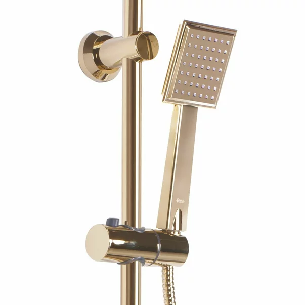 Coloana de dus cu baterie monocomanda auriu Rea Bravo picture - 4