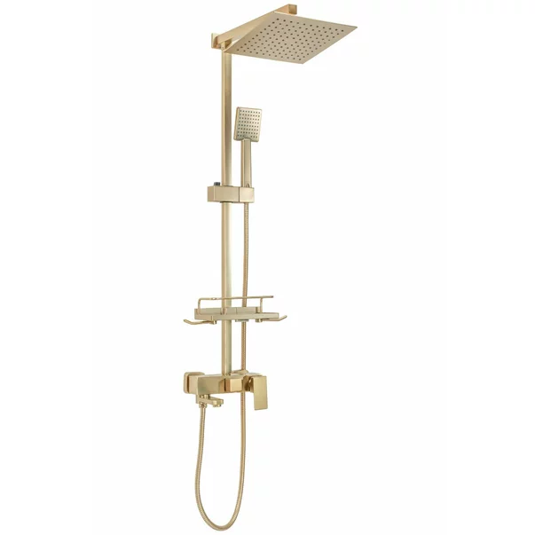 Coloana de dus cu baterie monocomanda auriu periat Rea Jack picture - 3