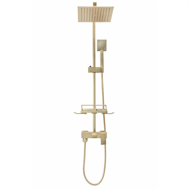 Coloana de dus cu baterie monocomanda auriu periat Rea Jack picture - 4