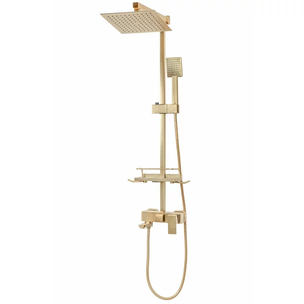 Coloana de dus cu baterie monocomanda auriu periat Rea Jack picture - 5