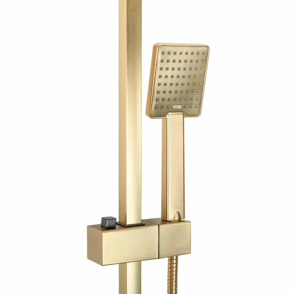 Coloana de dus cu baterie monocomanda auriu periat Rea Jack picture - 7