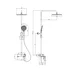 Coloana de dus cu baterie monocomanda FDesign Zaffiro finisaj auriu periat picture - 3