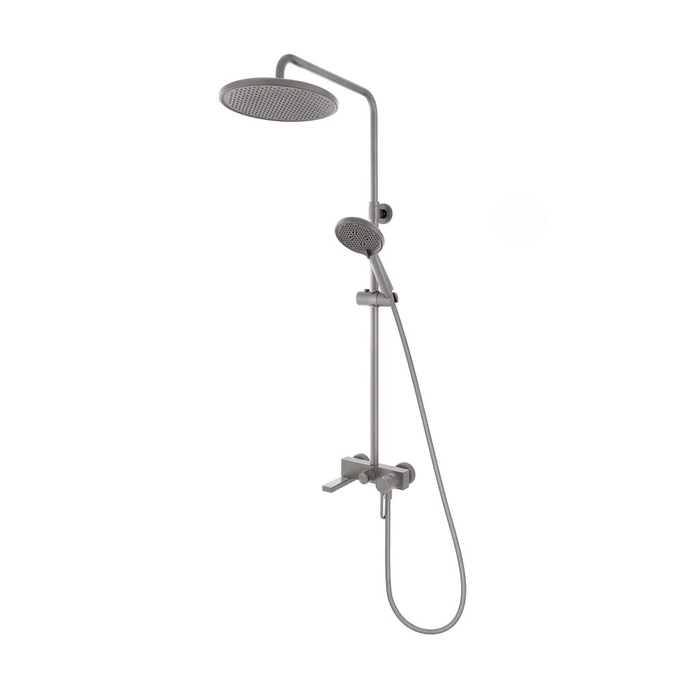 Coloana de dus cu baterie monocomanda FDesign Zaffiro finisaj Gun Metal mat