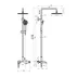 Coloana de dus cu baterie monocomanda Rubineta Olo+Ultra finisaj auriu mat picture - 3