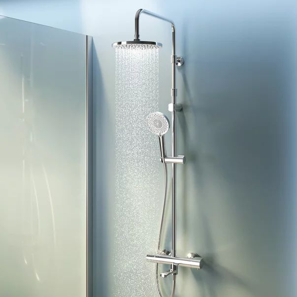 Coloana de dus cu baterie termostatata AM.PM X-Joy finisaj crom lucios picture - 4