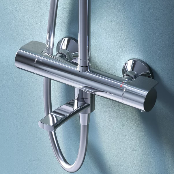 Coloana de dus cu baterie termostatata AM.PM X-Joy finisaj crom lucios picture - 5